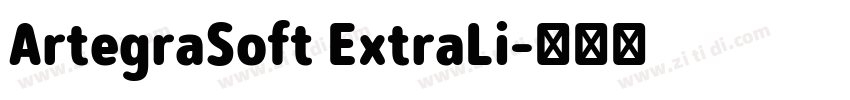 ArtegraSoft ExtraLi字体转换